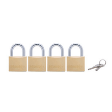 Candado de Cuerpo de Latón Macizo de 40 mm - Pack de 4 - Master Lock