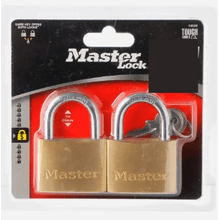 Candado de Cuerpo de Latón Macizo de 50 mm - Pack de 2 - Master Lock