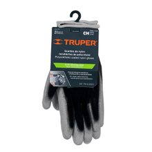 Guantes nylon r/poliuterano p/mecanica pequeña