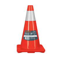 Conos de precaucion de pvc c/reflejante 45cm