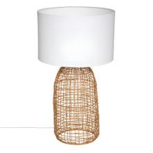 Lampara de mesa karla de ratan 56cm