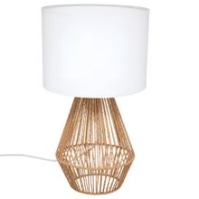 Lampara de mesa lila beige 40cm