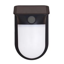 Lampara de pared solar c/sensor negro
