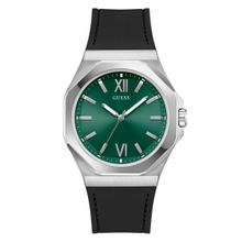 RELOJ GUESS ANALOGICO TONO PLATEADO Y NEGRO MAN GW0850G1