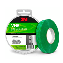Cinta doble contacto verde de 12mm x 5m