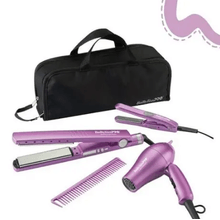 Pack plancha 4091 + mini plancha + secador de viajes + crocus
