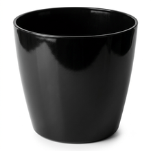 Maceta color negro redondo de 7 pulg. self