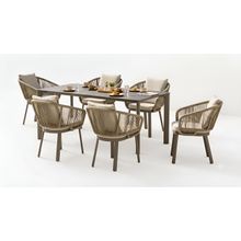 Comedor 7 piezas Joy gris
