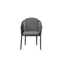 Silla de exterior trenzada Anita gris