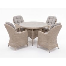 Juego de 5 piezas rattan Genovia beige