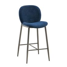 Silla de bar debbie azul