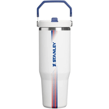 Botella iceflow flipstraw team white dark blue 0.89 lt - 30 oz