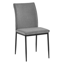 Silla de comedor metalica Fiorella gris oscuro