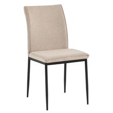 Silla de comedor metalica Fiorella beige