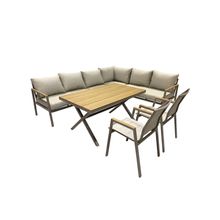Lounge de exterior 7 piezas beige Chopin