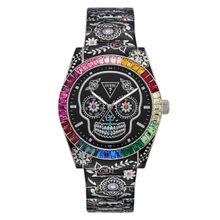 RJ GUESS MENS DAY OF THE DEAD PLATA TONE MULTI-FUN GW0962G1