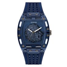 RJ GUESS MENS AZUL ANALOG RELOJ GW0959G1