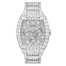 RJ GUESS MENS DRESS SILVER TONE MULTI F BRAC SLV GLITZ GW0816G1