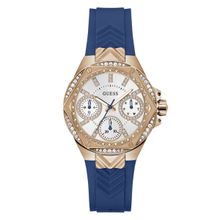 RJ GUESS LADIES SPORT GOLD MULTI FUNCIONES STRAP BLUE GW0774L3