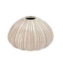 Florero urchin gris perla 22x14cm