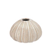 Florero urchin gris perla 16x10cm