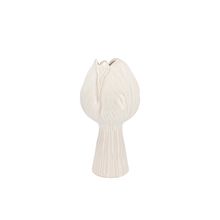 Florero tulipan blanco 13x27cm