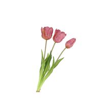 Ramo de tulipanes de seda morado 26x47cm