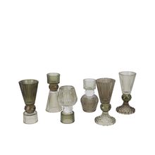 Portavelas roman twist natural surt. 8x13cm