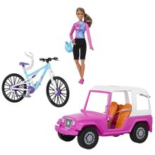 Muneca barbie con bicicleta de montana
