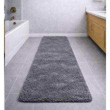 Alfombra de bano y pasillo gris