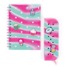 Diario y estuche para lapices charming