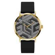 Reloj GUESS Mens Black Gold Tone  GBOSSEDG  W0625G2