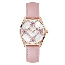 Reloj GUESS Ladies Pink Rose Gold Tone Analog Watch LUSTER  GW0837L2