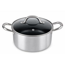 Olla con tapa 24cm acero inox tri-ply