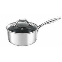 Olla con tapa y mango 16cm acero inox tri-ply