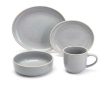 Set de vajilla 16 piezas Nordic gris claro