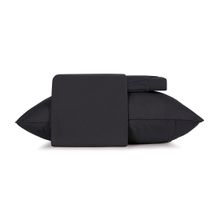 Jgo de sabanas simples algodon malla 1 1/2plz preto primitivo liso