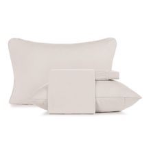 Jgo sabanas algodon malha 2 plz malha beige moca