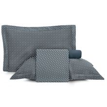 Jgo de sabanas tacto satinado king slim azul marino