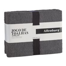 Jgo de toallas toquio 5 pzs gris 70x140cm