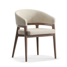 Silla de comedor tela crema Ruth