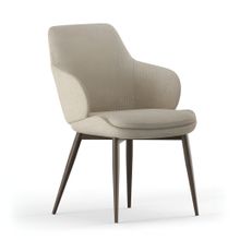 Silla de comedor tela crema Lucy