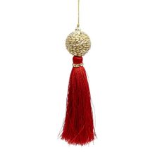 Adorno colgante scarlet rojo 17x4 cm