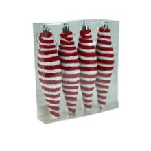 Jgo candy cane land colgantes 15 cm