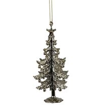Ornamentos arbol acrilico champan 14x8