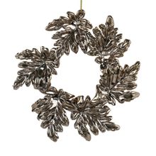 Ornamentos corona plata antigua 13 cm