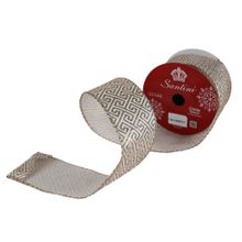 Cinta brillo champan 6cm x 9yds