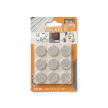 Tope adhesivo redondo 19.1x4.1 mm â€“ pack 9 piezas