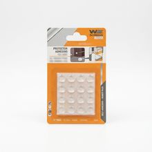 Tope adhesivo redondo 10x5 mm â€“ pack 16 piezas