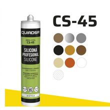 Silicona acetica brik cen cs-45 negro sud 280 ml